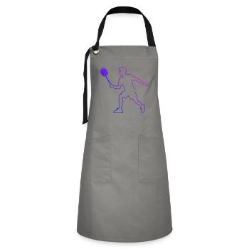 Badminton Men Badminton Players Squash Women - Artisan Apron - grey/black - Front - Zoe (177cm)