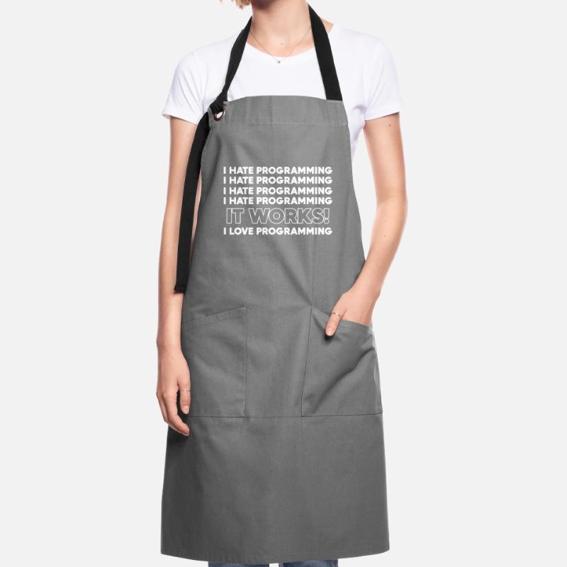 I hate programming programmer gift Artisan Apron