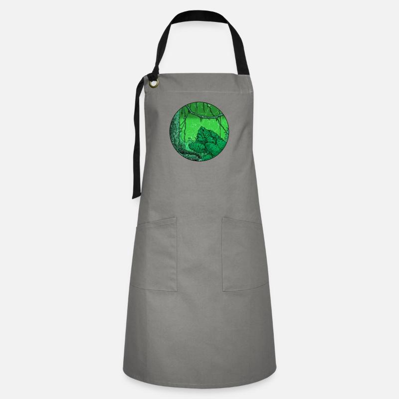 Rainforest tropics environmental protection nature climate change - Artisan Apron - grey/black