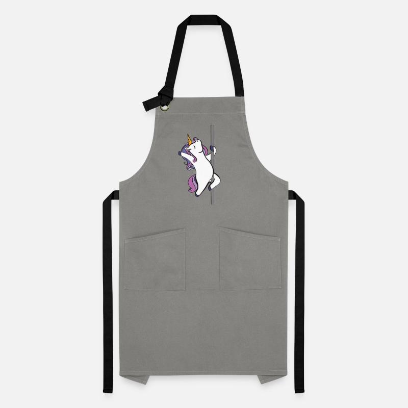 Poledance Einhorn Kontrastschürze