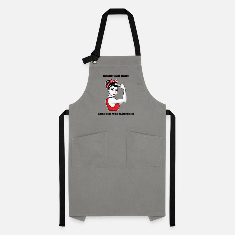 Krebs Kampfansage Motivation Geschenk Tshirt Kontrastschürze