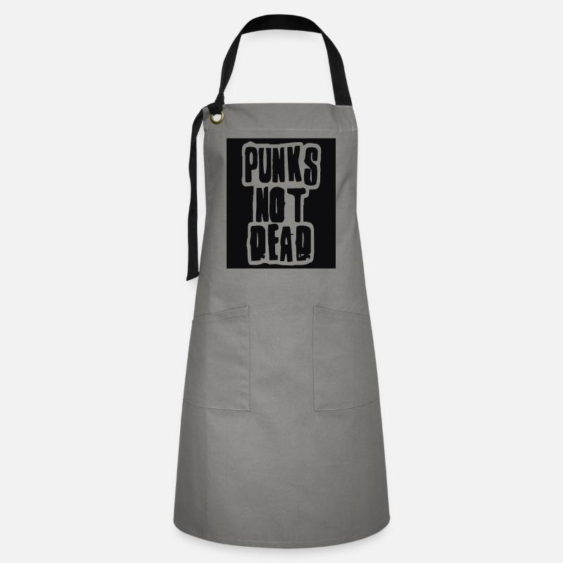 Punks Not Dead Rascal Gangster - Artisan Apron - grey/black