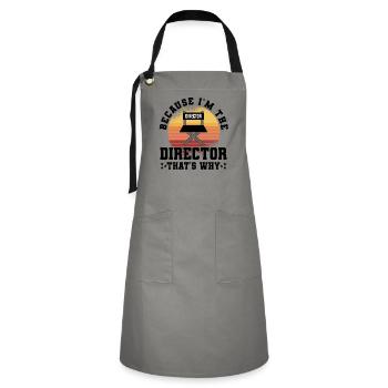 Director Filmmaker Feature Film Film - Artisan Apron - grey/black - Front - Zoe (177cm)