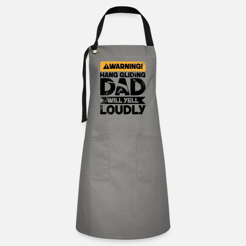 Warning Screaming - Hanggleitvater - Artisan Apron - grey/black
