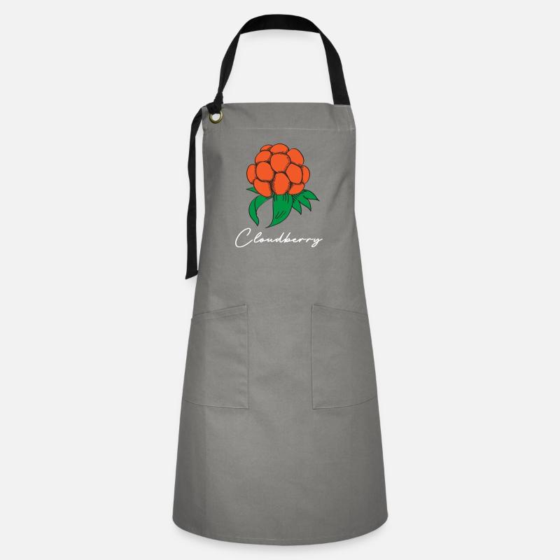 Hjortron Cloudberry Suède Fruit Berry - Tablier contrasté - gris/noir