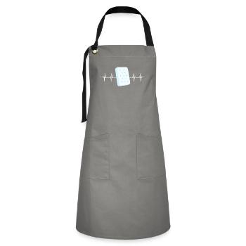 Meilleur docteur en matelas de lit vendeur - Tablier contrasté - gris/noir - Devant - Zoe (177cm)