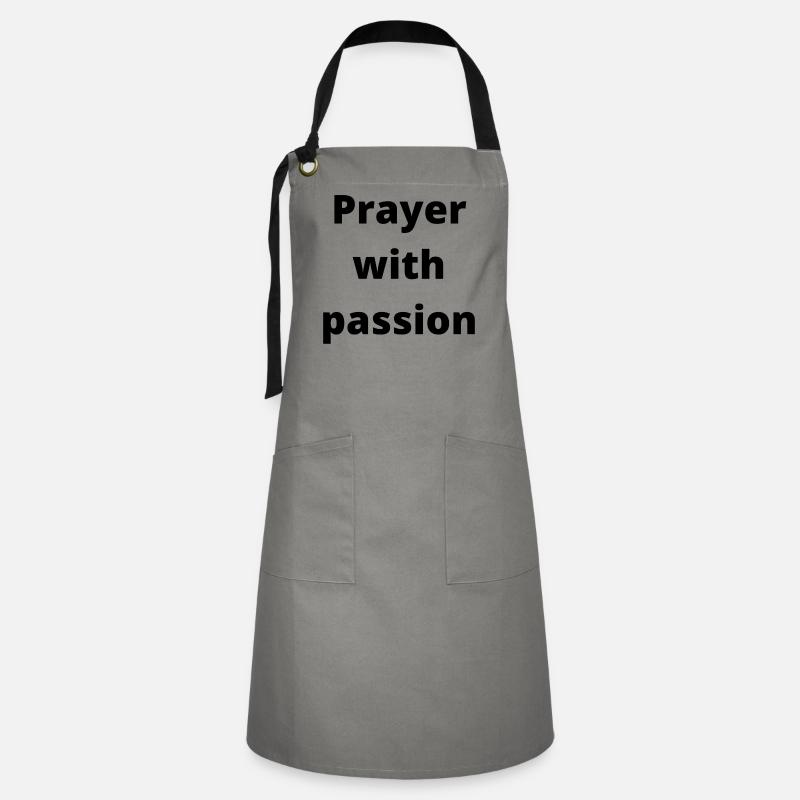 Prayer with passion - Accessories - Artisan Apron - grey/black