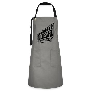 Thats a horrible Idea - Artisan Apron - grey/black - Front - Zoe (177cm)