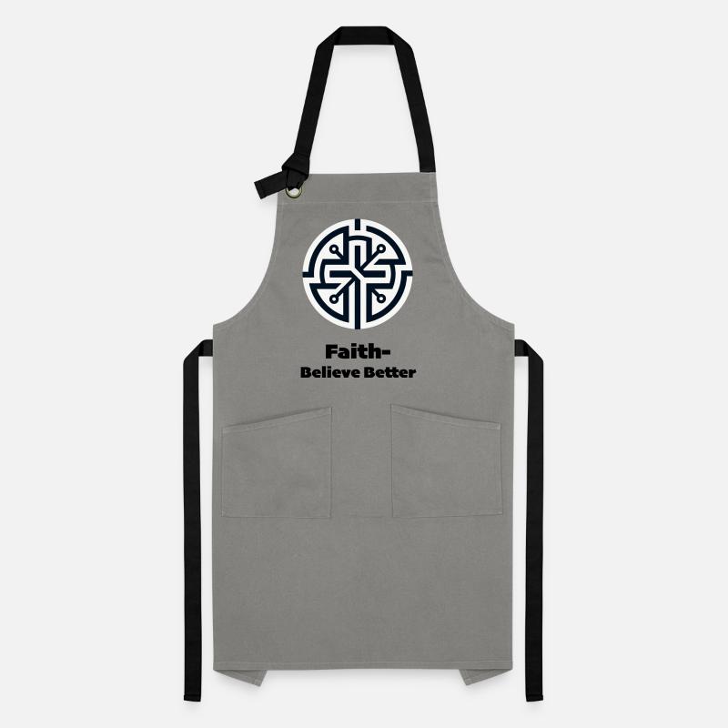 Circular Geometry Mandala-Circuit Artisan Apron