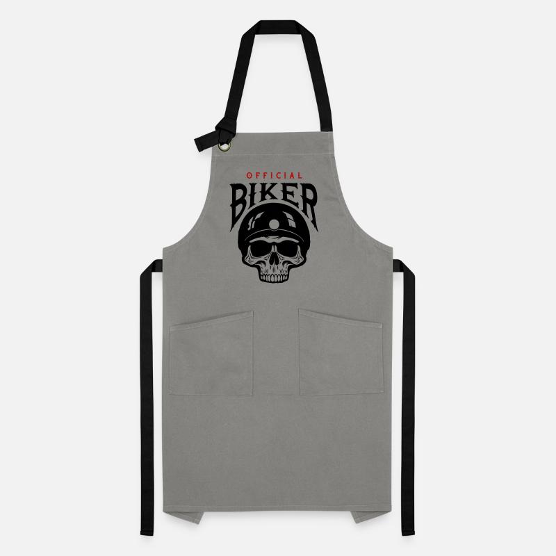 Skelett Biker Kontrastschürze