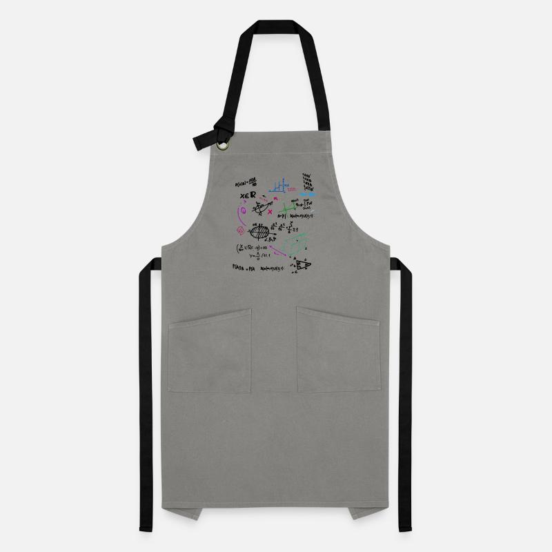 Math Complex Mathematical blackboard with formulas Artisan Apron