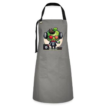 Apple Beats - Artisan Apron - grey/black - Front - Zoe (177cm)