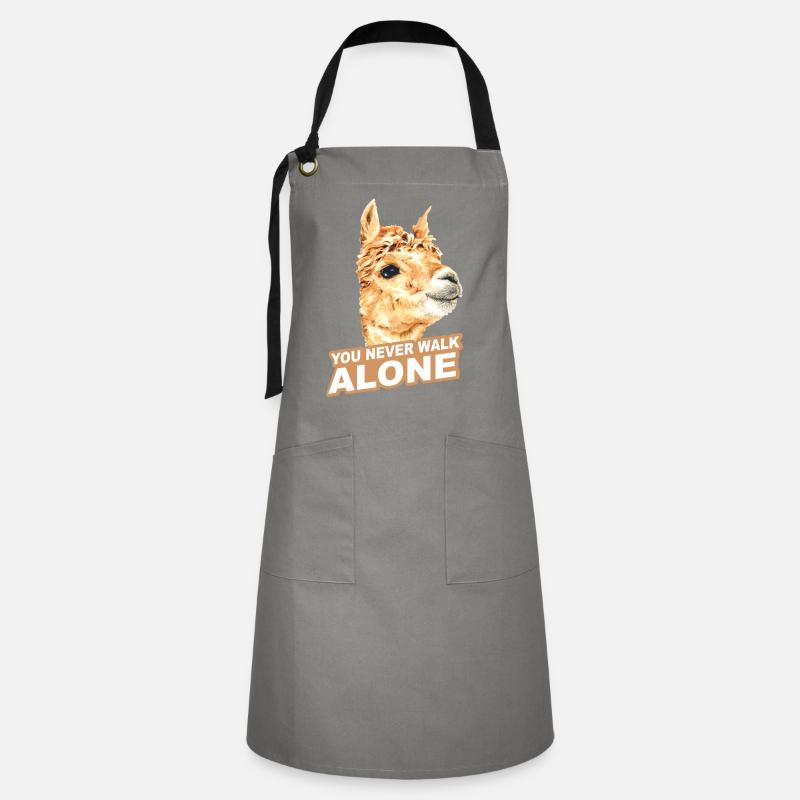 Alpaca - Artisan Apron - grey/black