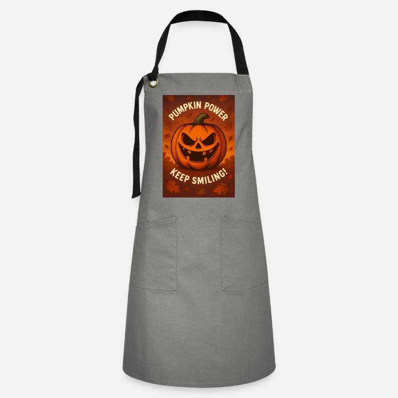Halloween l - Artisan Apron - grey/black