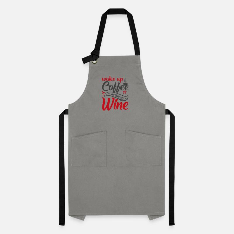 Waking up coffee, doing things, wine Artisan Apron