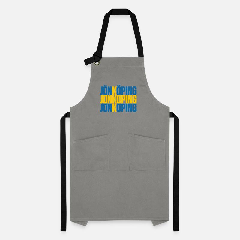 Jönköping Suède Drapeau Tablier contrasté
