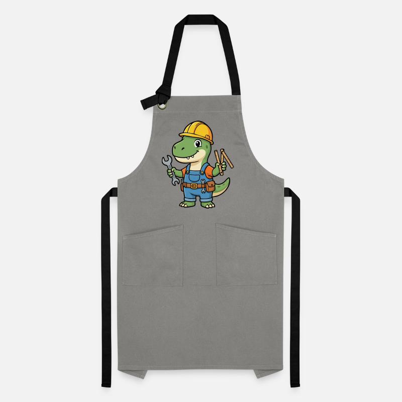 Dino construction worker with tools Artisan Apron