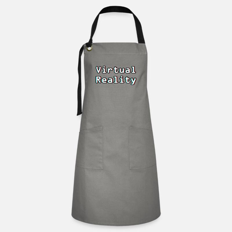 Virtual Reality Unleashed - Digital Art - Artisan Apron - grey/black