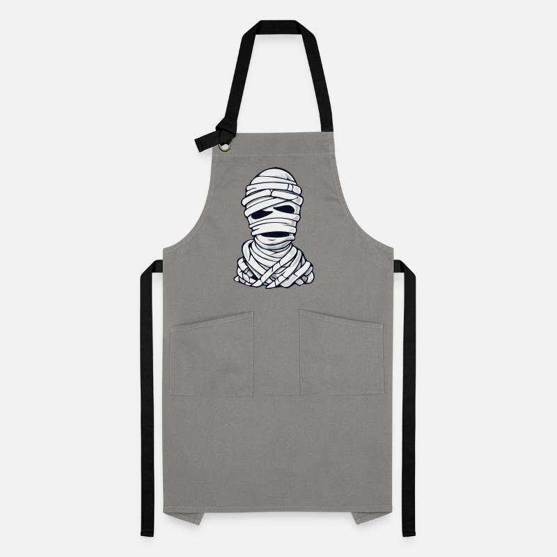 Classic Mummy Cartoon Pattern Artisan Apron