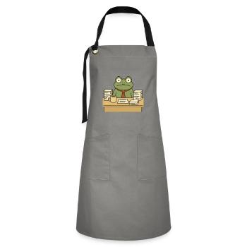 Business Frog - Artisan Apron - grey/black - Front - Zoe (177cm)