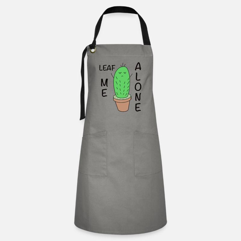 Grumpy Cactus - Artisan Apron - grey/black