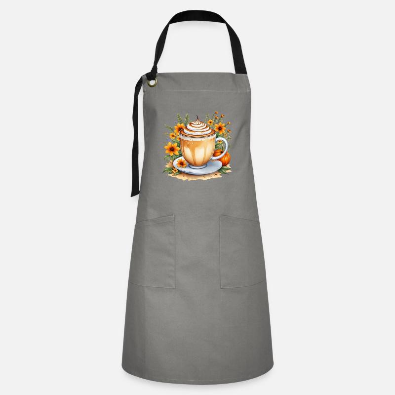Pumpkin latte - Artisan Apron - grey/black
