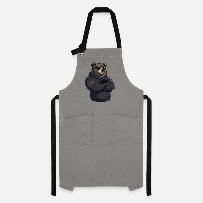 Bear Comic Brown Bear Artisan Apron