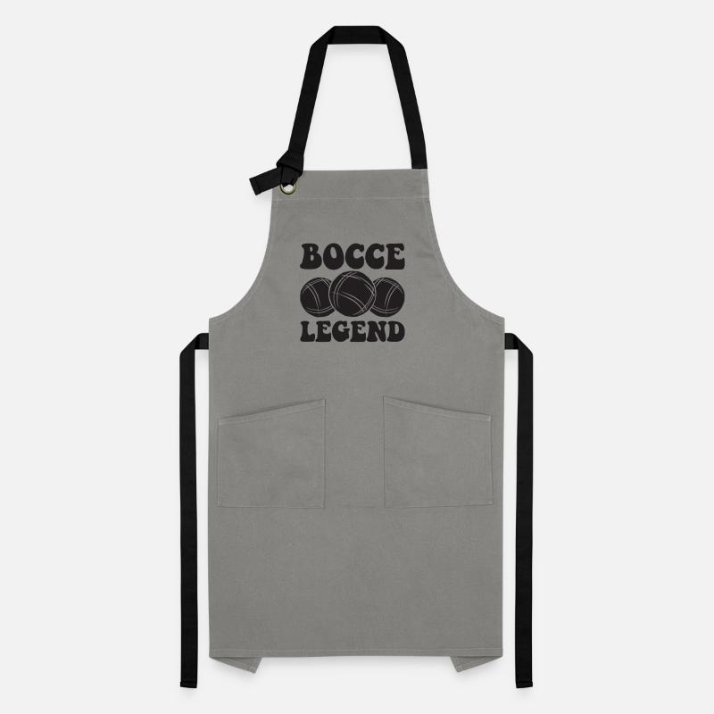 Bocce Legend Spruch Bocce Ball mit Jack Bocci Kontrastschürze