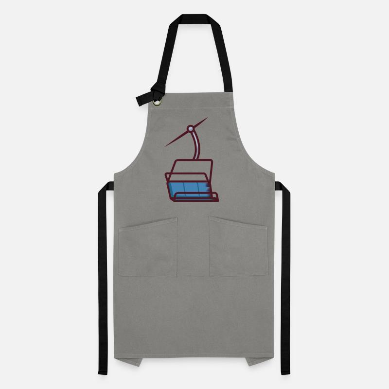 Abstrakte Illustration einer Seilbahn Kontrastschürze