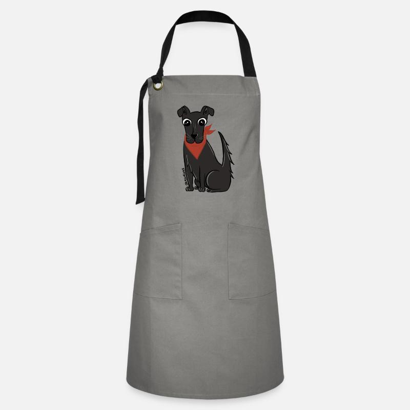 Negro Matapaco - Artisan Apron - grey/black