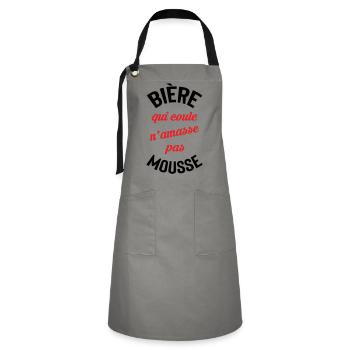 Rolling beer doesn't build foam - Artisan Apron - grey/black - Front - Zoe (177cm)