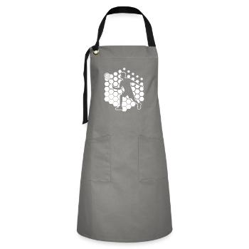Badminton Women Squash Badminton Men Badmintons - Artisan Apron - grey/black - Front - Zoe (177cm)