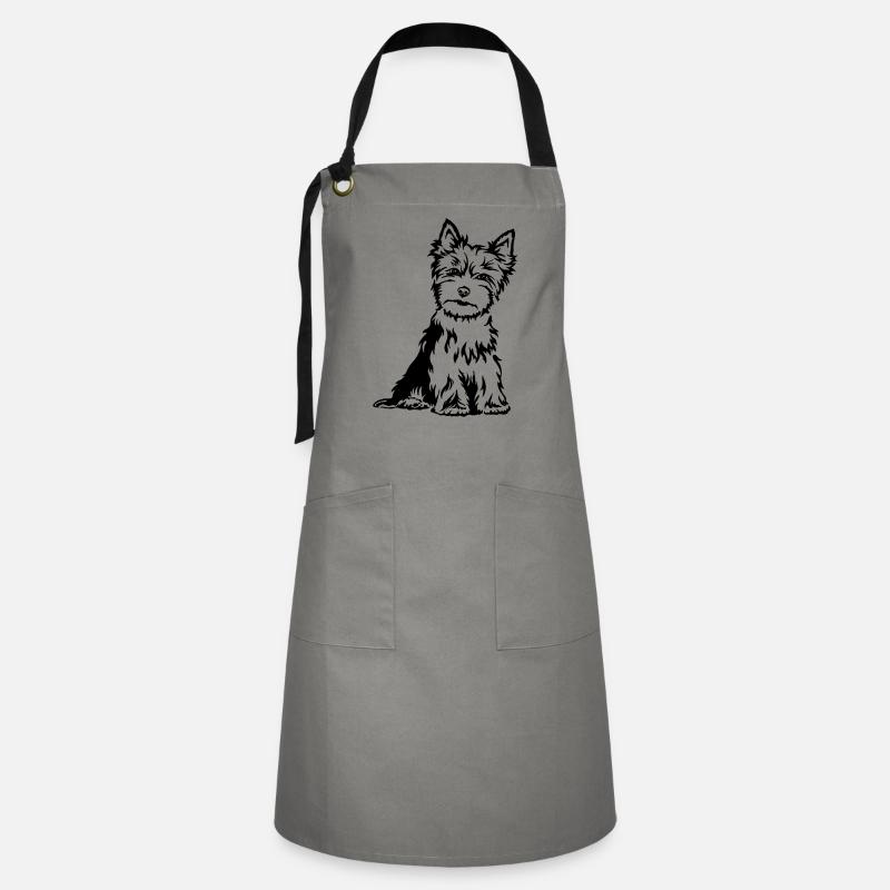 terrier - Artisan Apron - grey/black