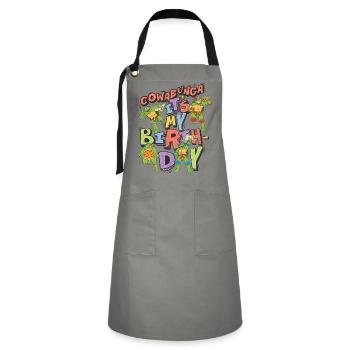 Teenage Mutant Ninja Turtles It's My Birthday - Artisan Apron - grey/black - Front - Zoe (177cm)