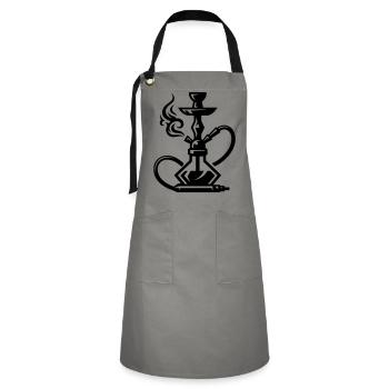 Shisha Hookah - Artisan Apron - grey/black - Front - Zoe (177cm)