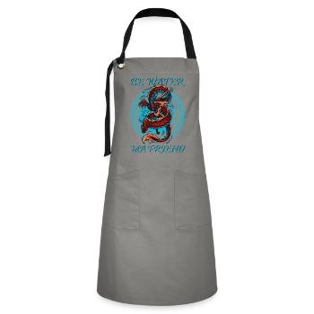 Wing Chun Wing Hard Kung Fu Martial Arts Combat Sp - Artisan Apron - grey/black - Front - Zoe (177cm)