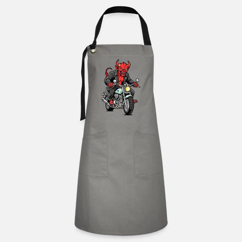 Red Devil - Artisan Apron - grey/black