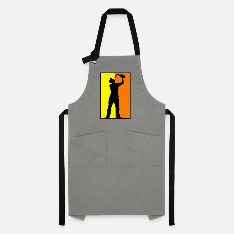 Trinker Bier Kontrastschürze