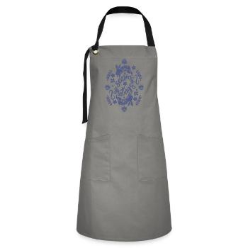Seasons greetings - Artisan Apron - grey/black - Front - Zoe (177cm)