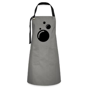 Bubbles - Artisan Apron - grey/black - Front - Zoe (177cm)