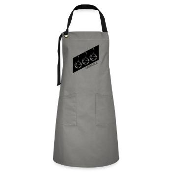 grenoble - Artisan Apron - grey/black - Front - Zoe (177cm)