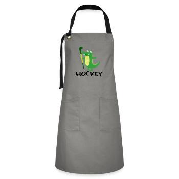 feldhockey hockey fieldhockey hockey-croco - Kontrastschürze - Grau/Schwarz - Vorne - Zoe (177cm)