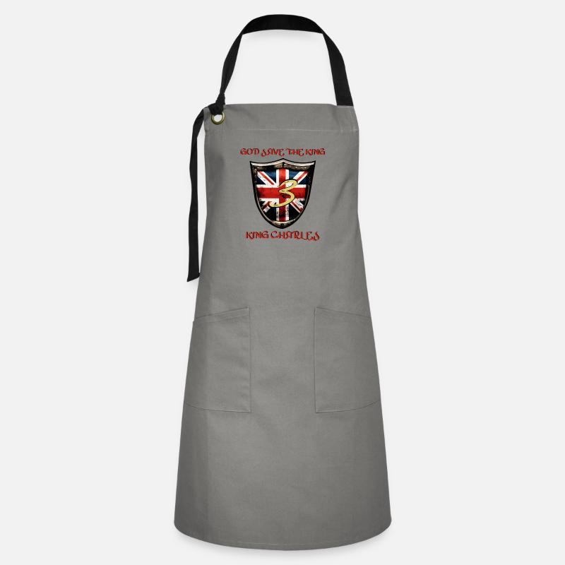 CORONATION - Artisan Apron - grey/black