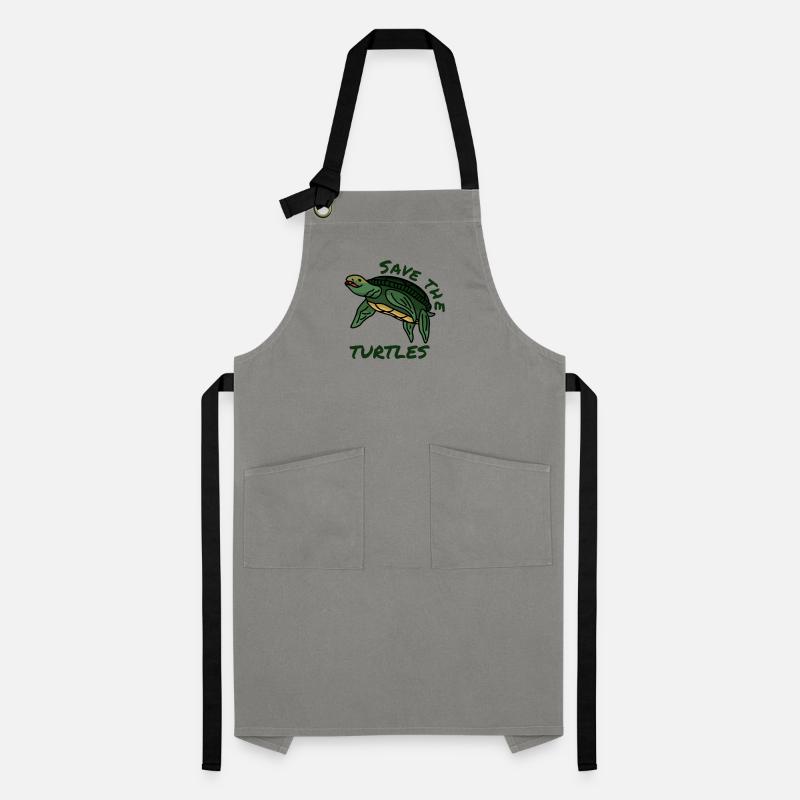 Save the turtles Help quote Environment Plastic Artisan Apron