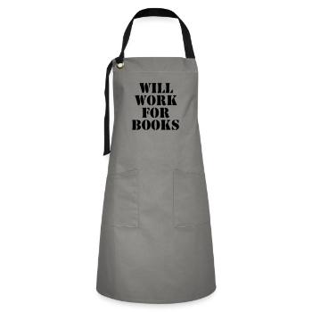 will work for books - Artisan Apron - grey/black - Front - Zoe (177cm)