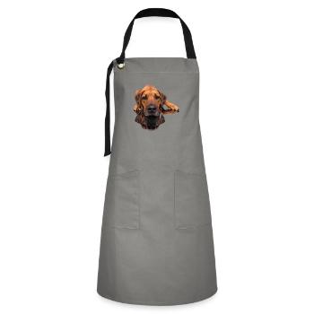 Rhodesian Ridgeback Foto - Spiegelbild - Kontrastschürze - Grau/Schwarz - Vorne - Zoe (177cm)
