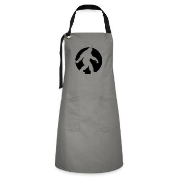 circle round logo going running sideways bigfoo - Artisan Apron - grey/black - Front - Zoe (177cm)