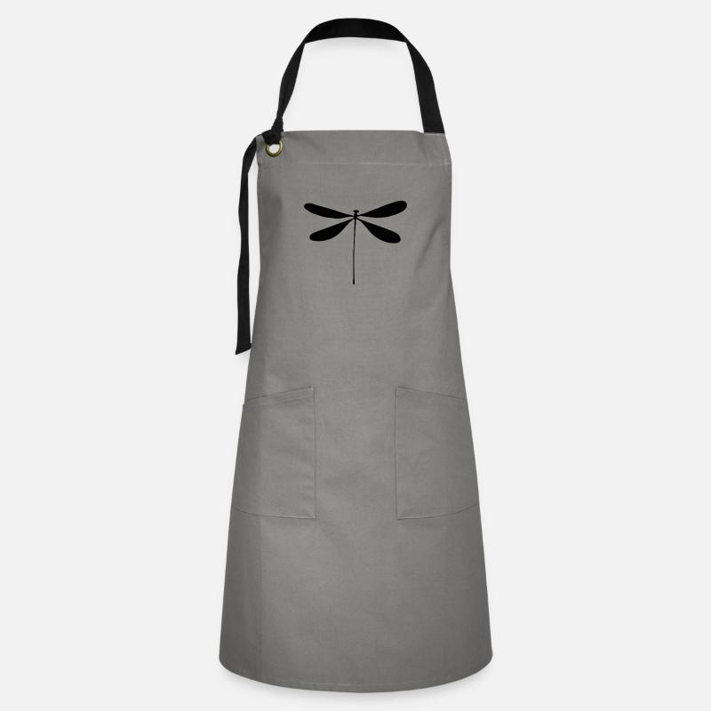 dragon-fly - Artisan Apron - grey/black