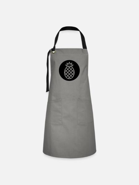 pineapple - Artisan Apron - grey/black
