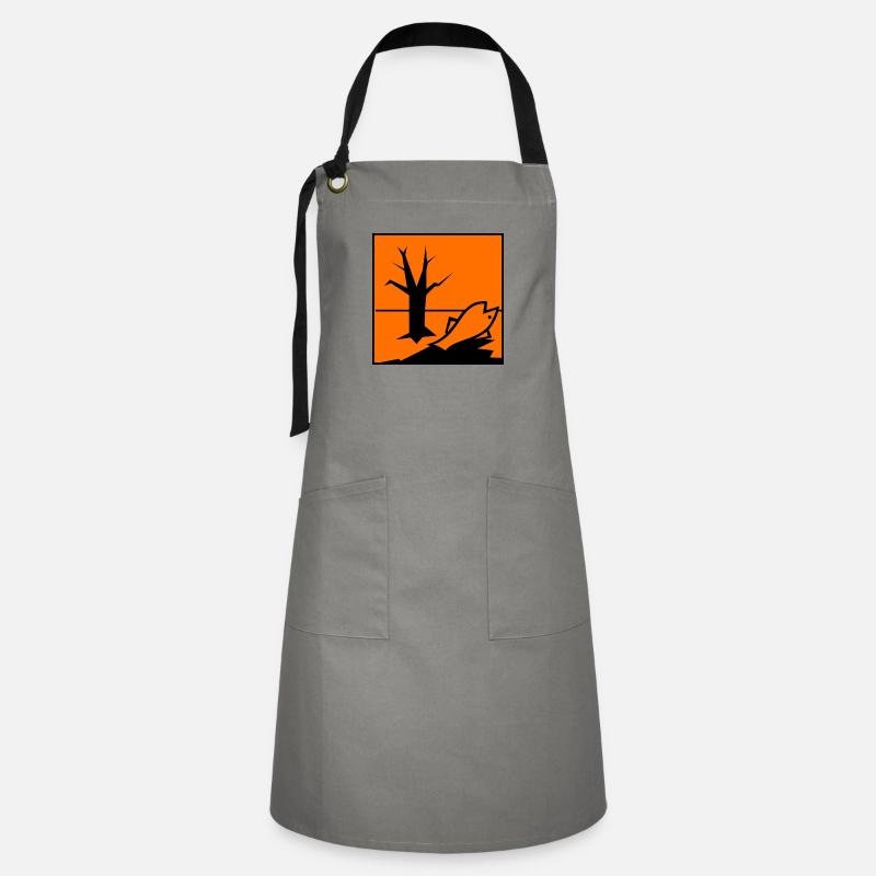 Environmentally harmful symbol - Artisan Apron - grey/black